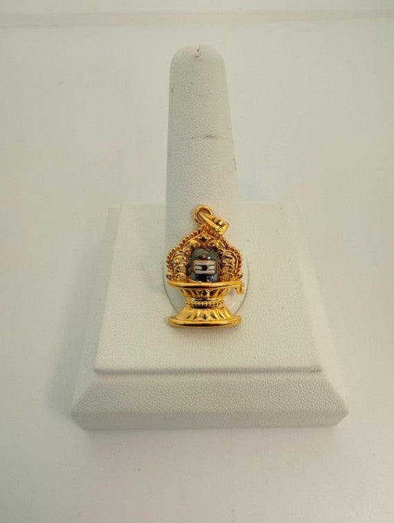 22KT Gold Shiva Ling Charm 5GM