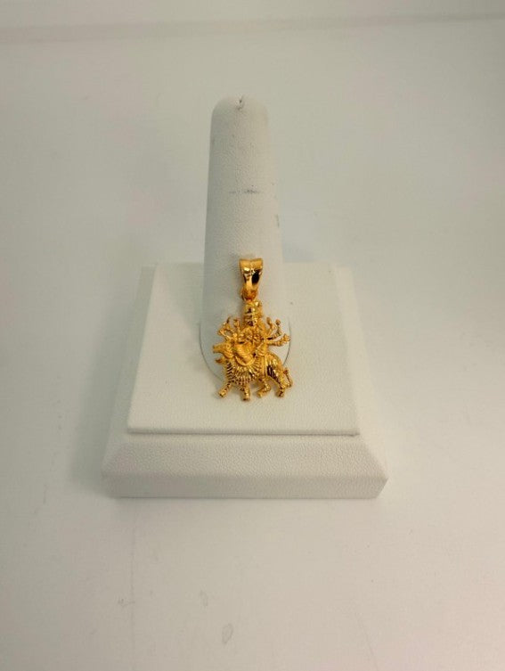 22KT GOLD DURGA MAA CHARM 3.3GM