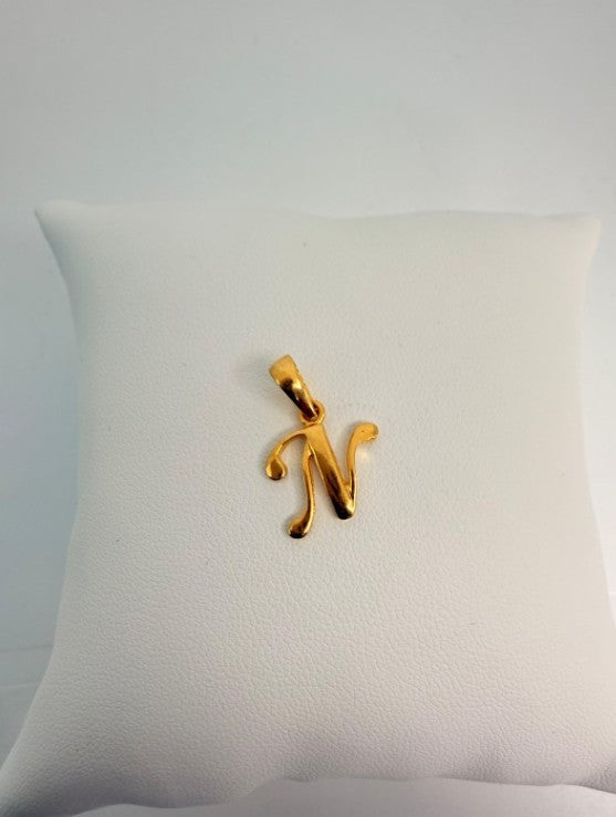 22KT GOLD INITIALS CHARM 1.2 GM