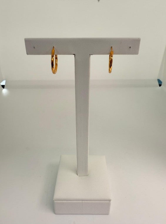 22KT GOLD HOOP EARRINGS 1.7 GM