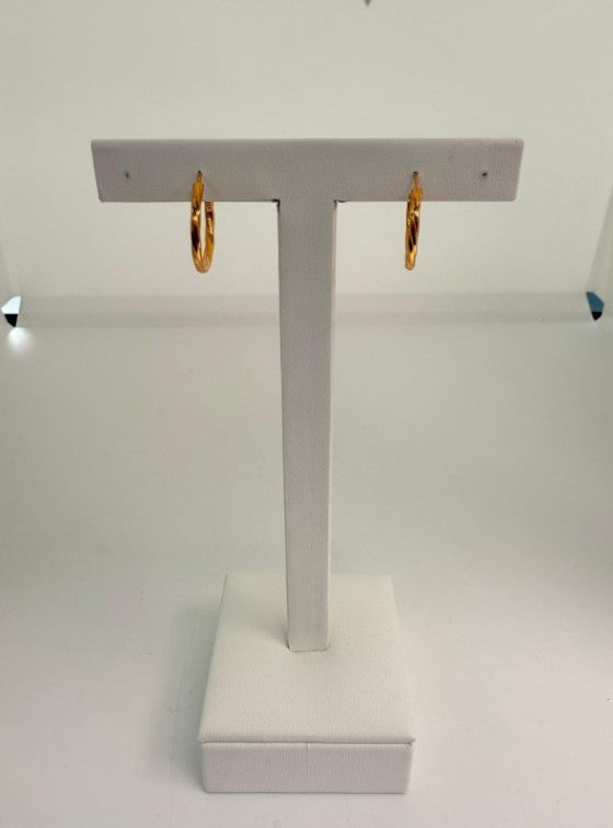 22KT GOLD HOOP EARRINGS 2.2 GM