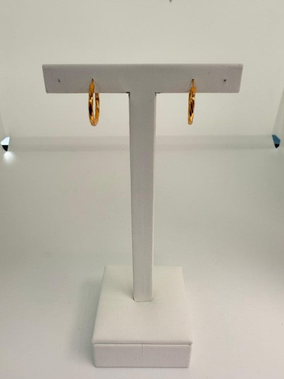22KT GOLD HOOP EARRINGS 1.6 GM