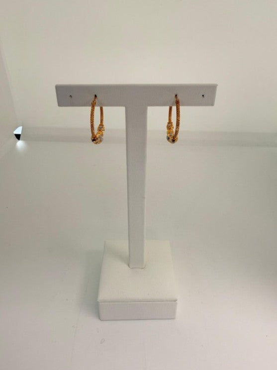22KT GOLD HOOP EARRINGS 4.0 GM