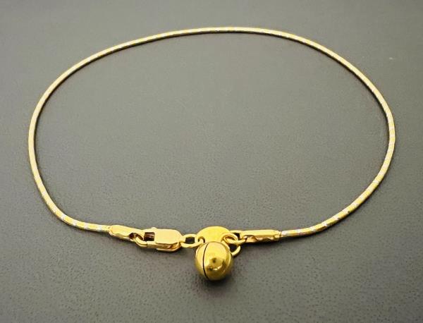22KT ANKLETS 9" 4.8GM