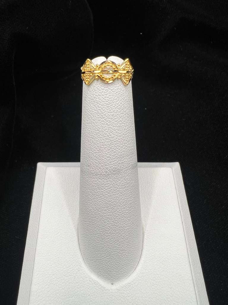 22KT Gold Baby Ring with Traditional Design 1.1G