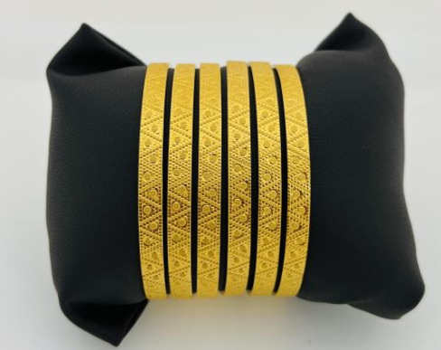22KT GOLD 6 BANGLES 10GM EACH