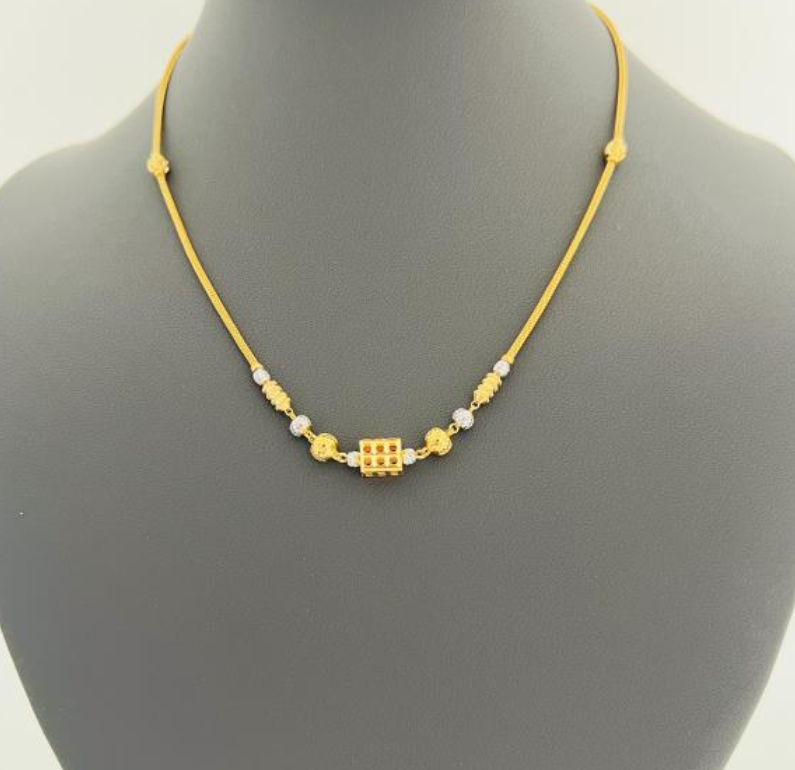 22KT GOLD FANCY CHAIN 8.1GM