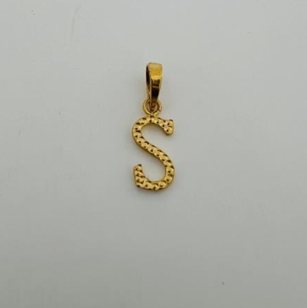 22KT GOLD INITIAL S 1.5GM