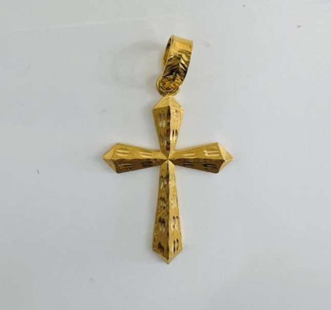 22KT Gold Cross Charm 13.6GM
