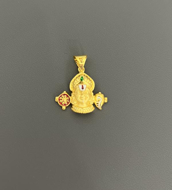 22KT Gold Venkateshwar Swamy Charm 4.4GM