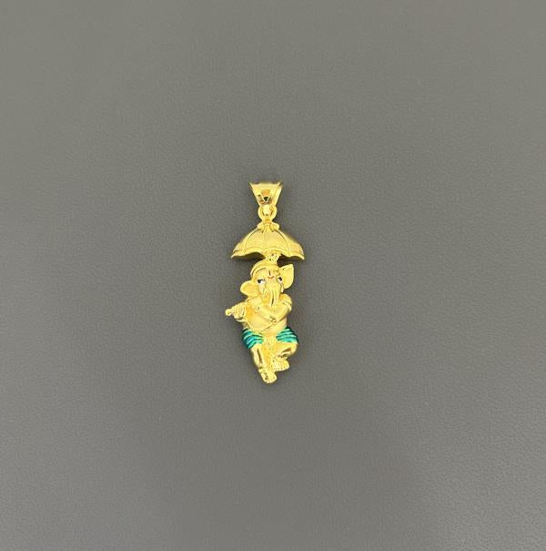 22KT Gold Ganesh Charm 3GM