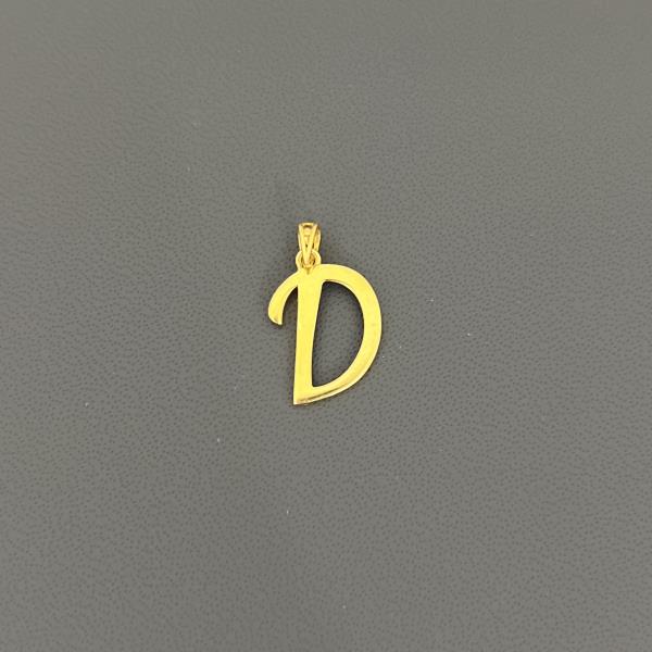 22KT GOLD INITIAL D 1.2GM