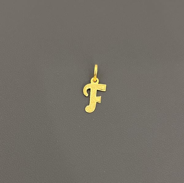 22KT GOLD INITIAL F 1.6GM
