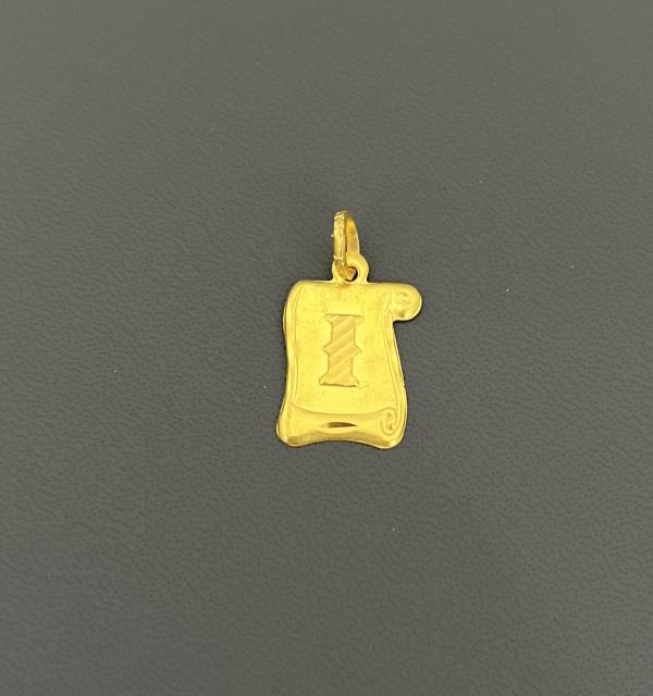 22KT Gold Initial I 1.9 GM