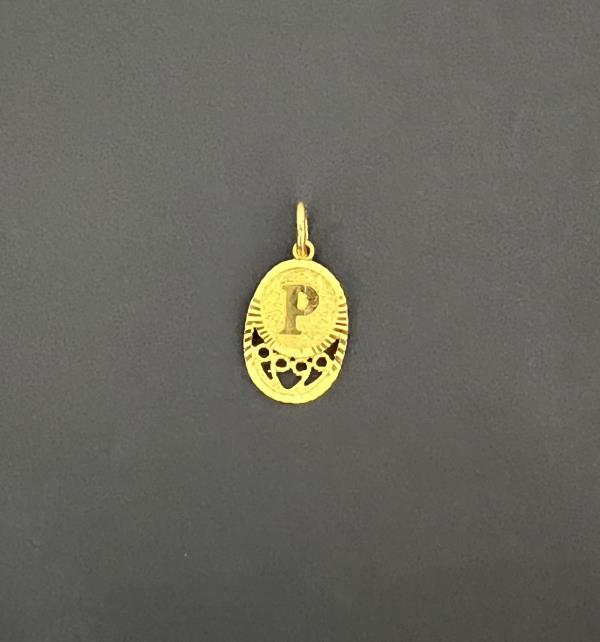 22KT Gold Initial P 1.8GM