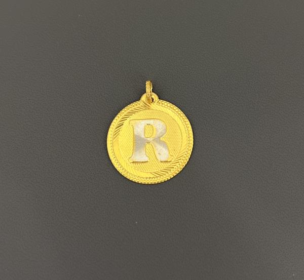 22KT Gold Initial R 3.2GM