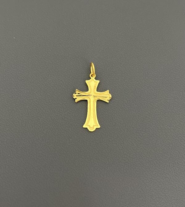22KT Gold Cross Charm 1.8GM
