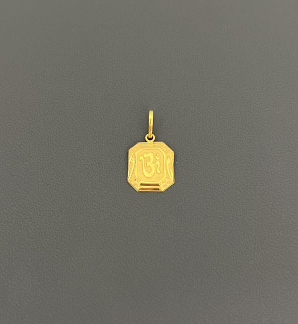 22KT Gold Om Charm 0.7GM