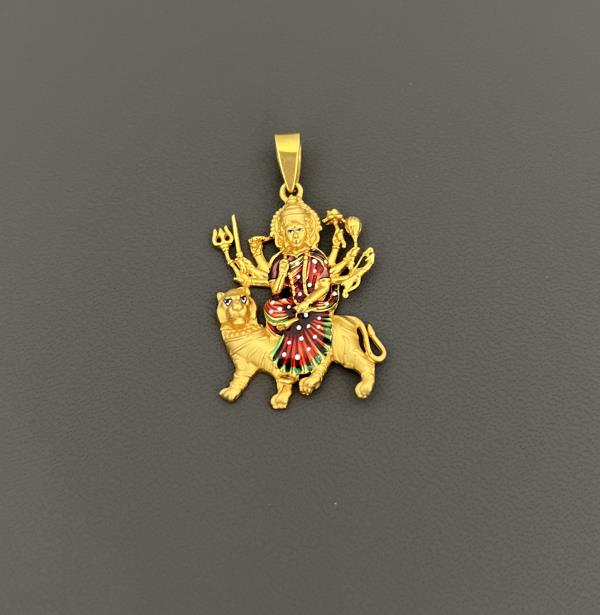 22KT Gold Durga Maa Charm 9.4GM