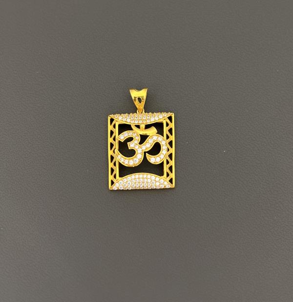 22KT Gold Om Charm 5.5GM