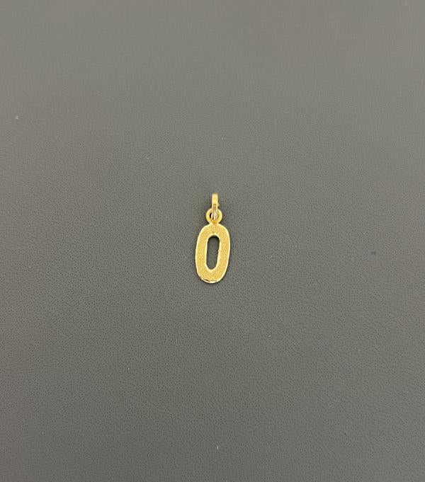 22KT Gold Initial O 1.3GM