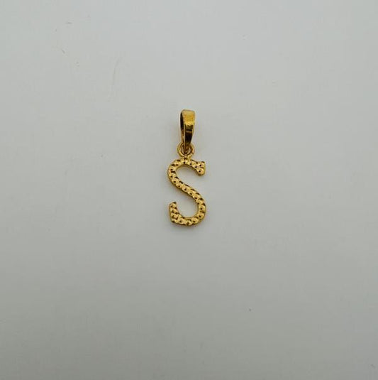 22KT GOLD INITIAL S 1.5GM