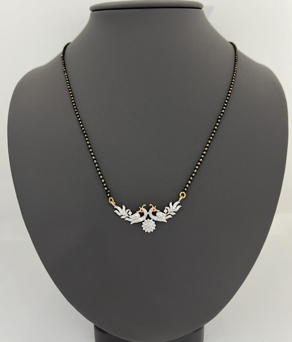 18KT DIAMOND MANGALSUTRA 0.56 CT