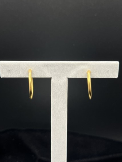 22KT GOLD HOOP EARRINGS 2.7 GM