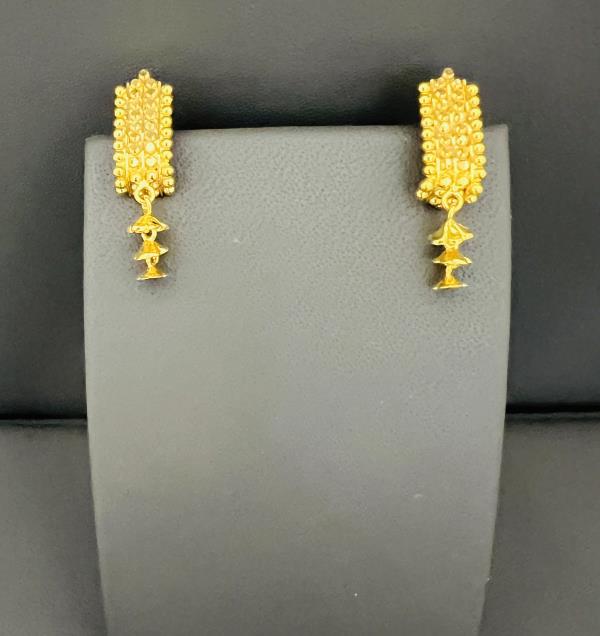 22KT GOLD DANGLE EARRINGS 5.4GM