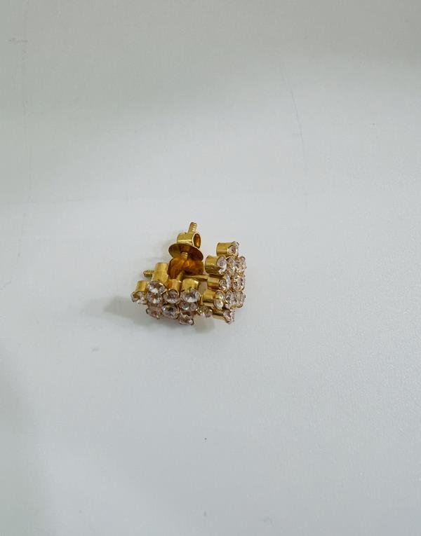 22KT GOLD CZ EARRINGS 2.2GM
