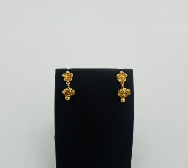 22KT GOLD CZ EARRINGS 3.1GM