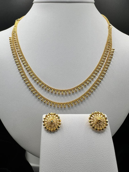 22KT Double Layer Gold Set 20.4gm