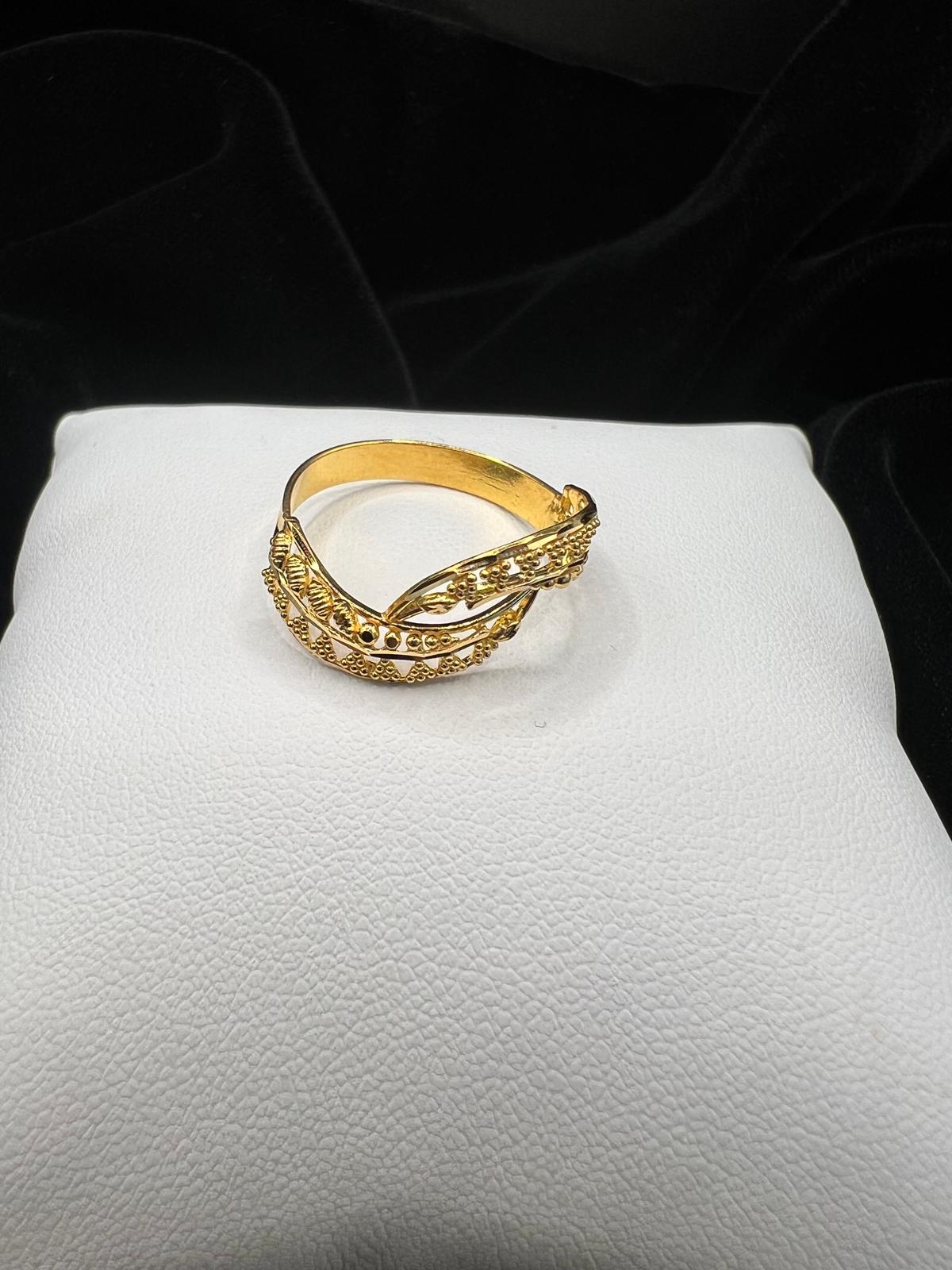 22KT Infinity Filigree Ring 2.6gm