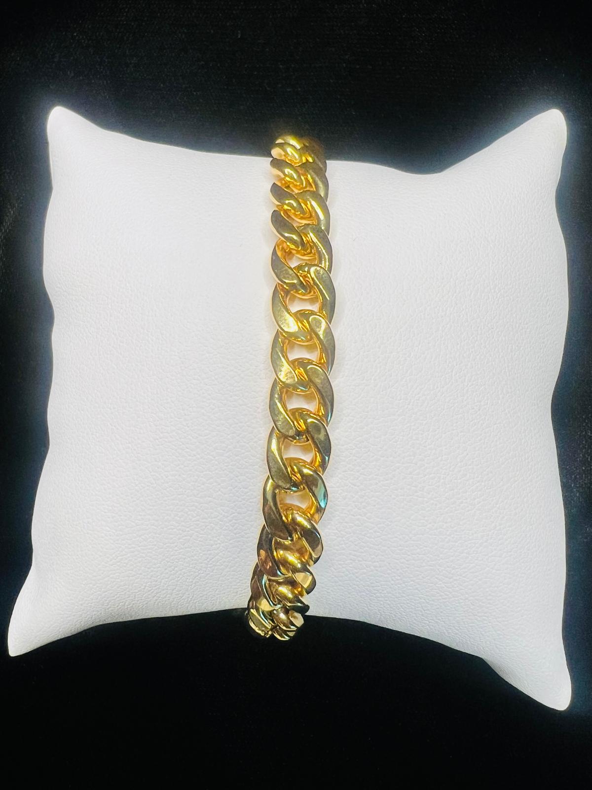 22KT Gold Men’s Cuban Link Bracelet 14.3gm