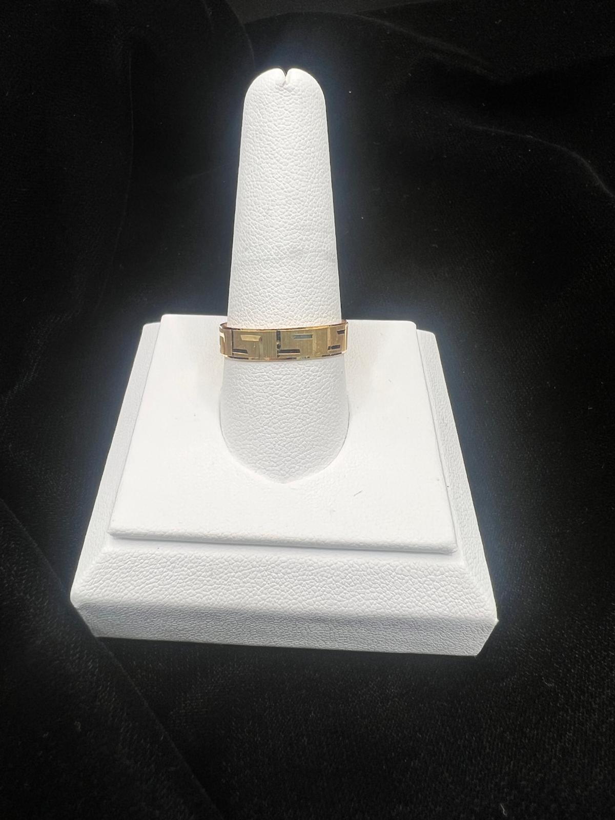 22K Gold Greek Key Band 3.1 GM