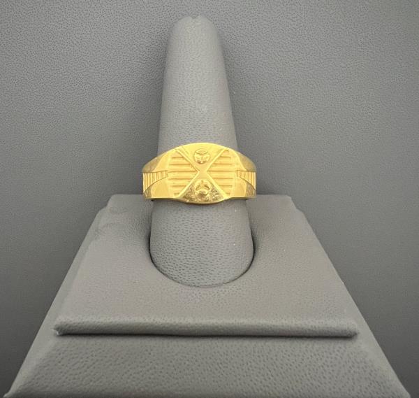 22KT GOLD MENS RING 8.6GM