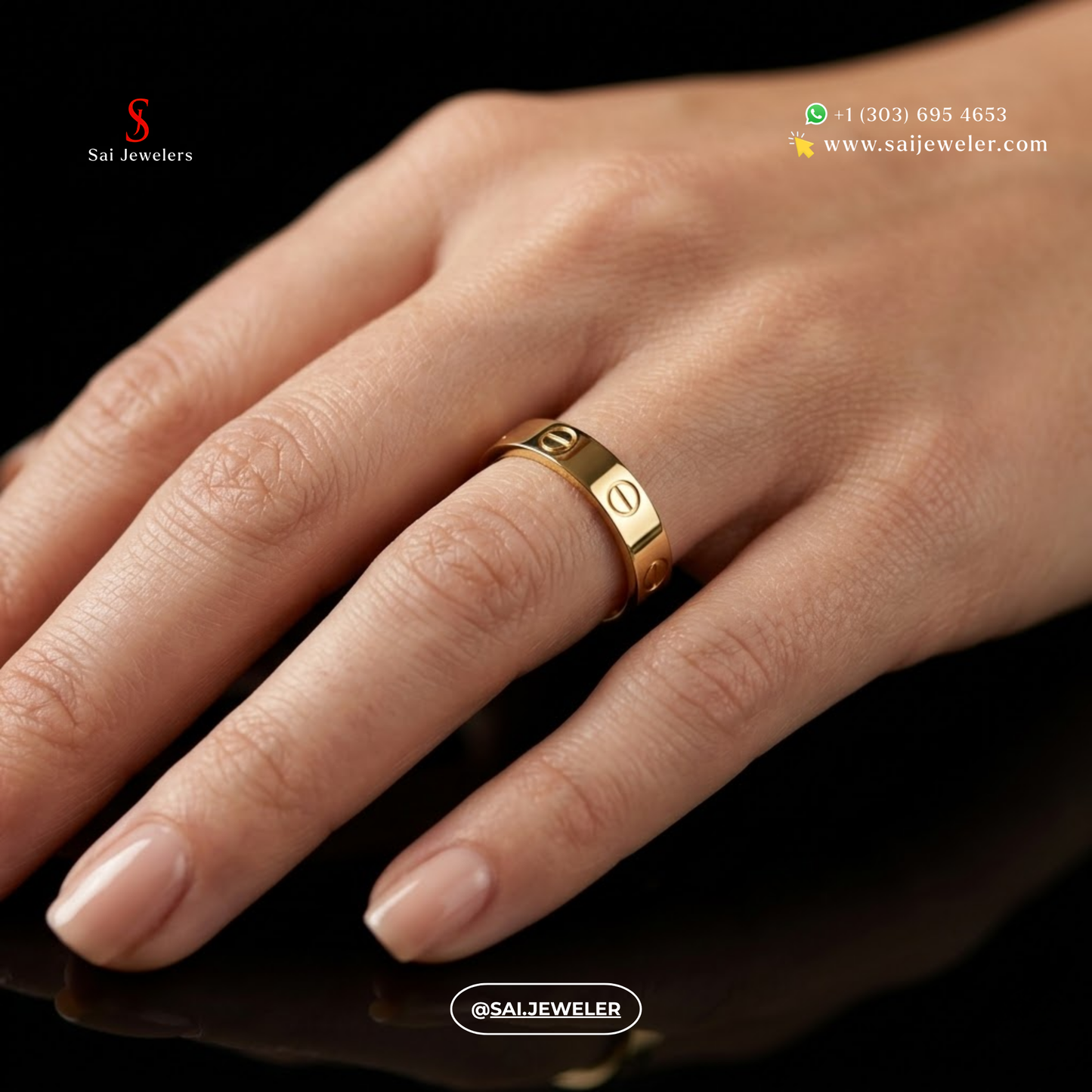 22K Gold Pyaar Ring 4.9 GM