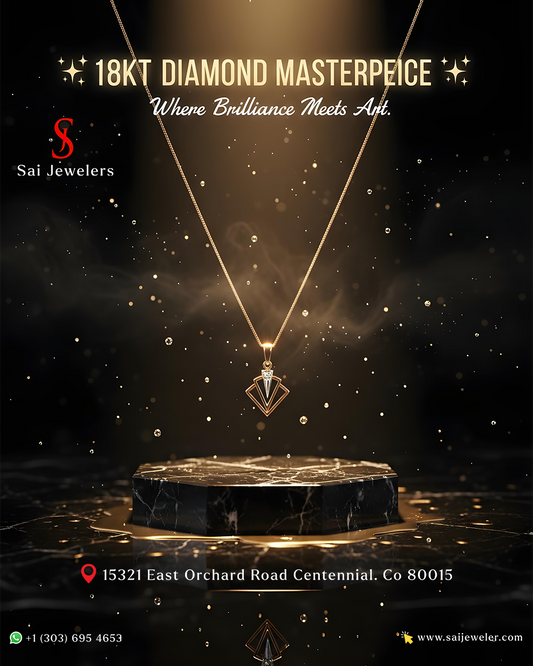 18KR DIAMOND NECKLACE GW: 2.78GM, DIA WT: 0.06CT