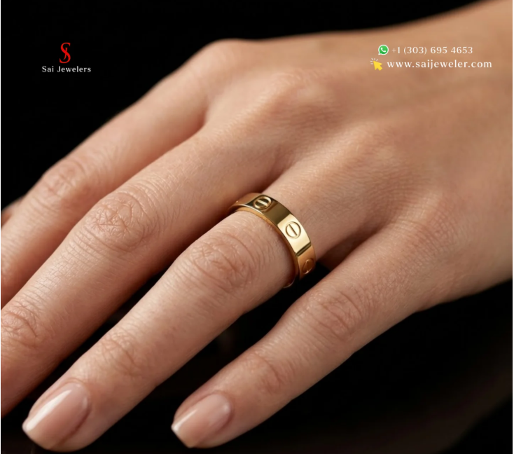 22KT Gold Pyaar Ring 6GM