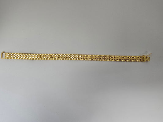22KT GOLD MENS 8" BRACELET 21.8GM