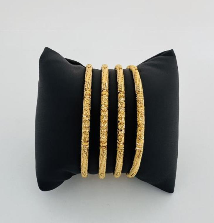 22KT GOLD SET OF 4 BANGLES EACH 12.7GM
