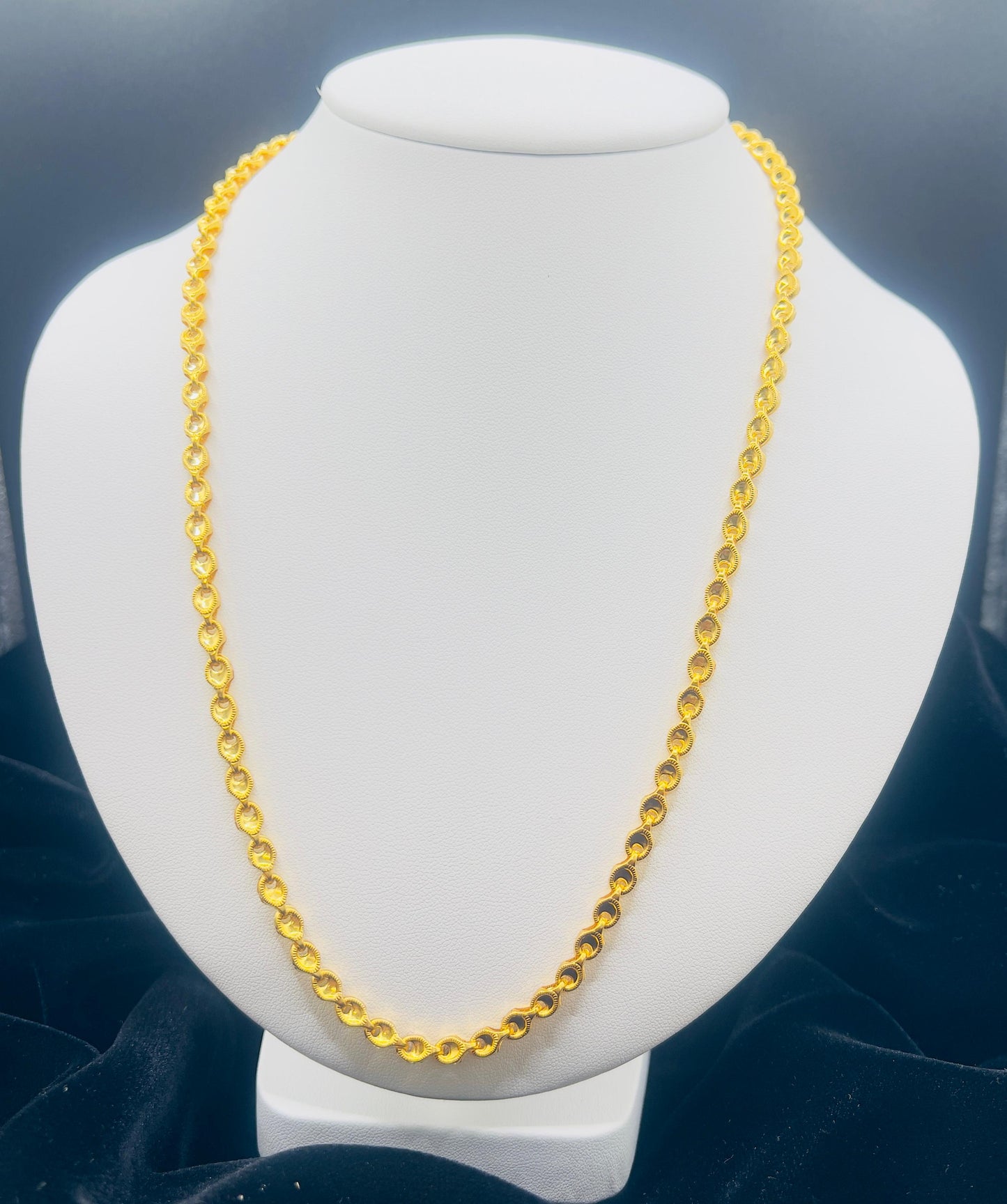 22 KT Gold Oval Link Chain 12.1GM