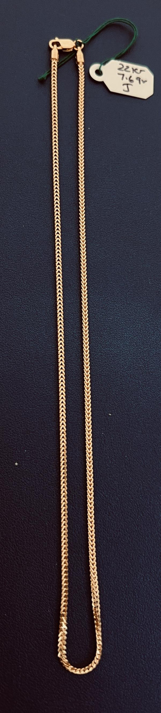 22KT GOLD CHAIN 14" 7.6GM