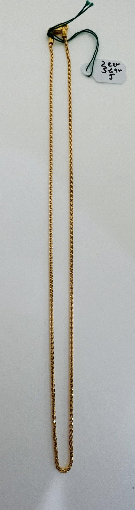22KT GOLD CHAIN 14" 5.6GM