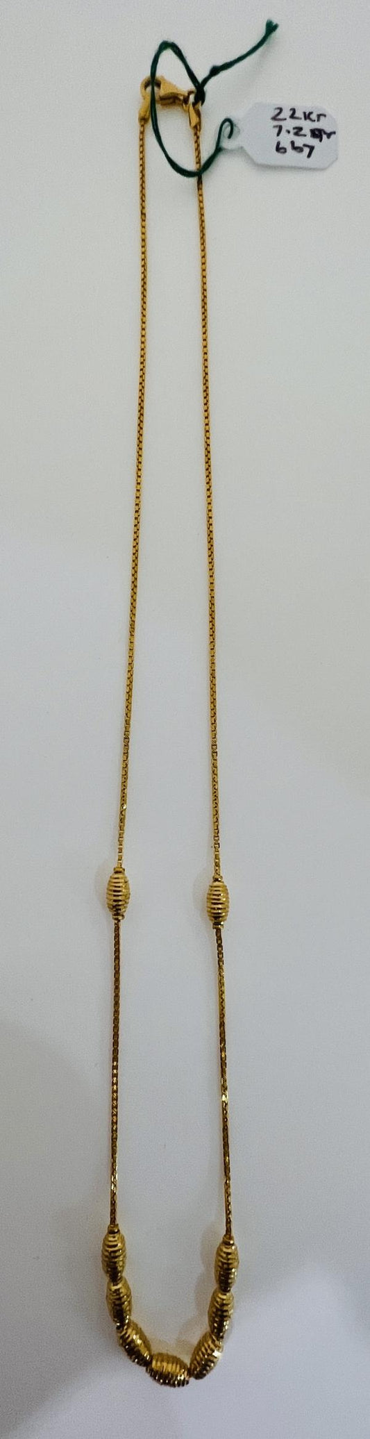 22KT GOLD CHAIN 18" 7.2GM