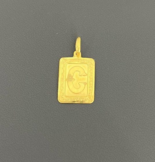22KT GOLD INITIAL C 1.4GM