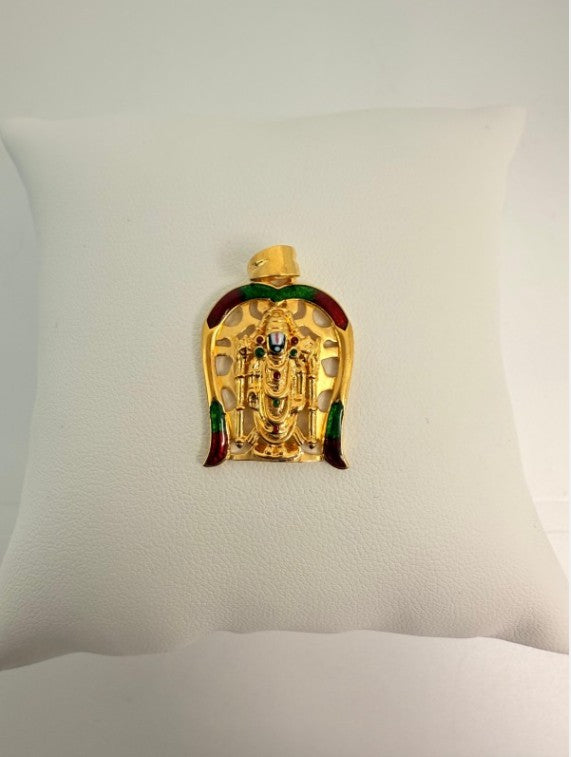 22KT GOLD VENKATESHWAR SWAMY CHARM 4.5GM