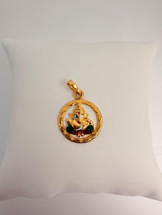 22KT GOLD GANESH CHARM 2.7GM