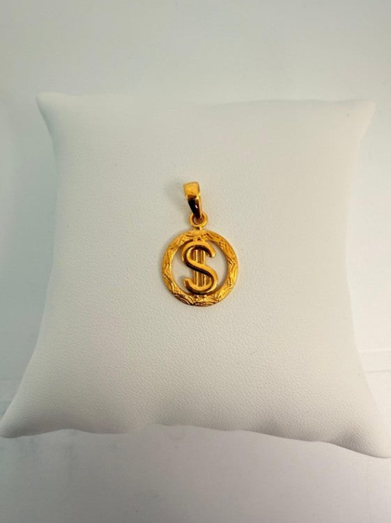 22KT GOLD INITIALS CHARM 2.0 GM