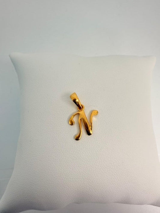 22KT GOLD INITIALS CHARM 1.2 GM